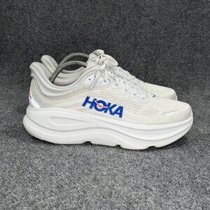 Hoka Bondi 9 Running Shoes Men's 9 Cosmic Grey Ultramarine Athletic Run Training